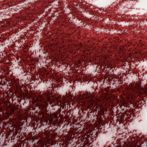 Tapis shaggy tissé motif abstrait KEBE