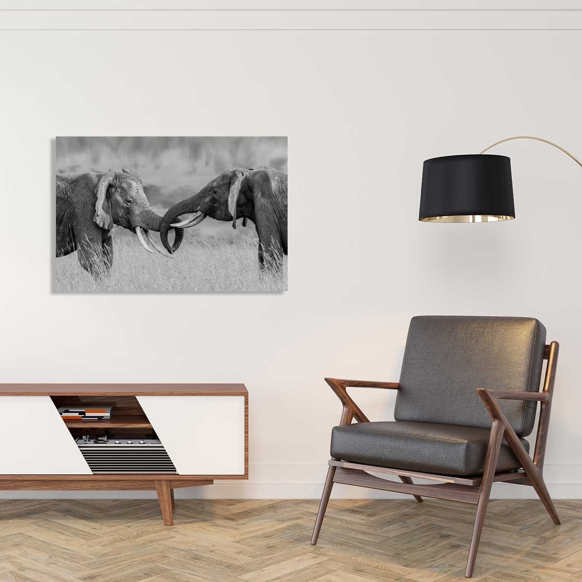 Tableau éléphant qui es tu? Toile imprimée