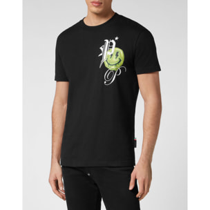 PHILIPP PLEIN Camiseta de cuello redondo y manga corta SMILE