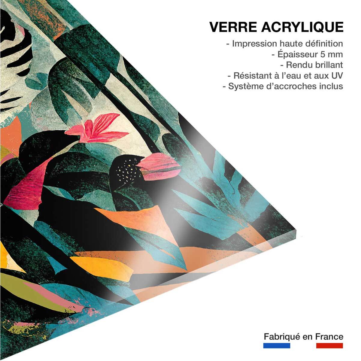 Tableau jungle tigrou  Tableau plexiglas