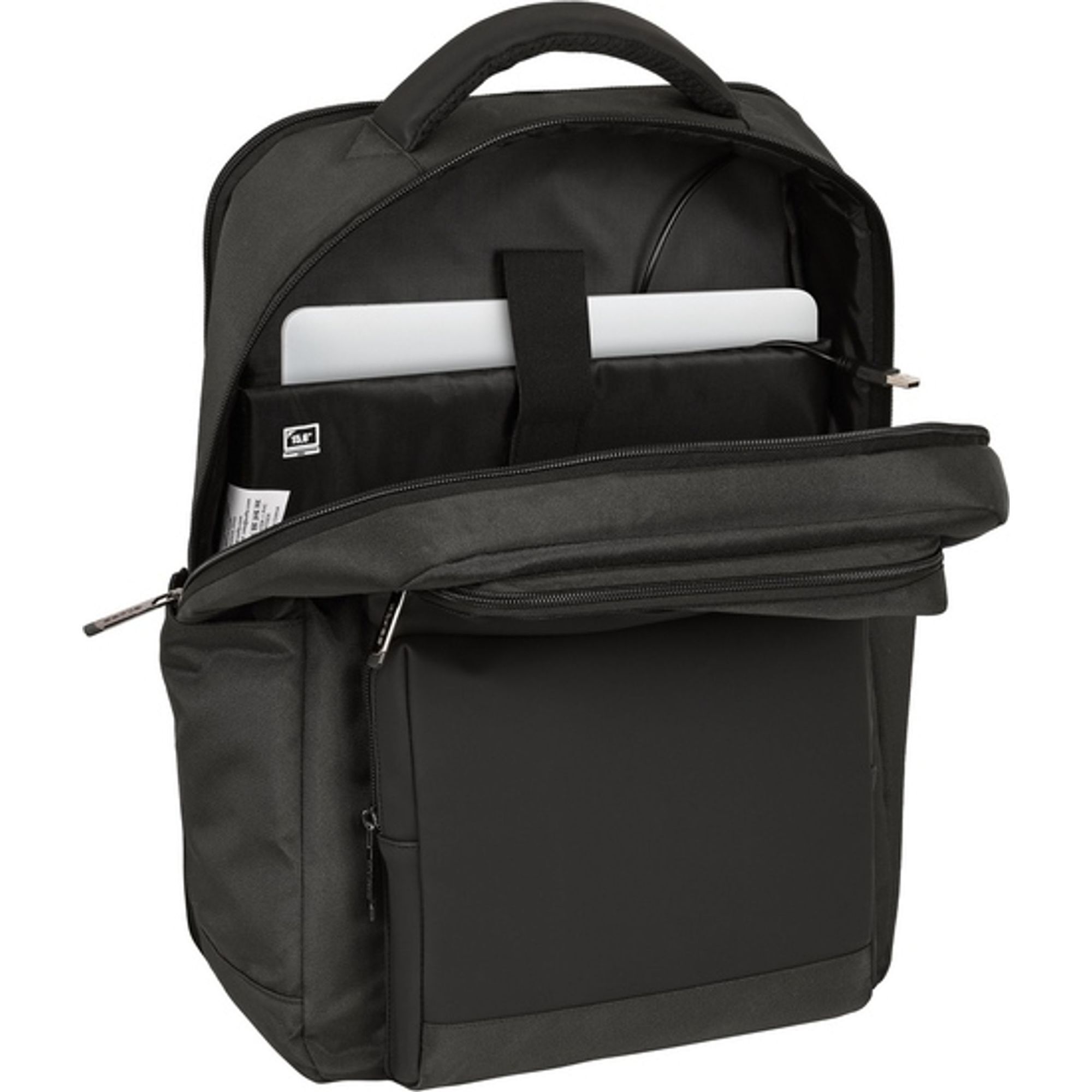 Mochila 2 bolsillos portatil 15,6+usb safta business "grey"