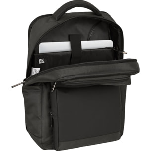 Mochila 2 bolsillos portatil 15,6+usb safta business "grey"