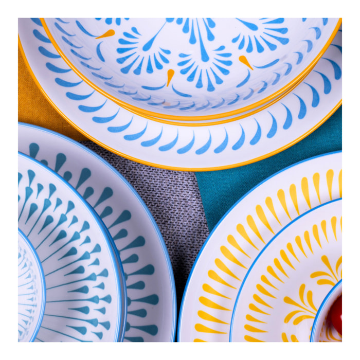 Lot de 6 assiettes creuses, KYOTO