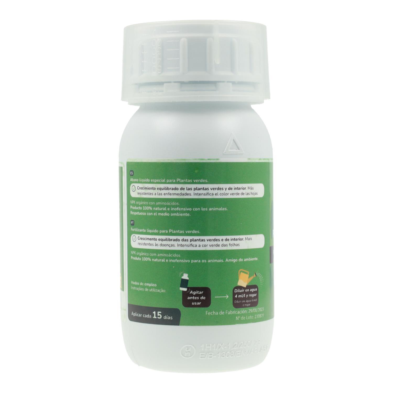 PLANETA HUERTO | Abono Líquido Plantas Verdes 250 ml Fertilizante Natural - Abono para Plantas Verdes en Interiores y Exteriores