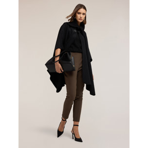 Motivi - Pantaloni skinny in cotone tecnico - Verde militare