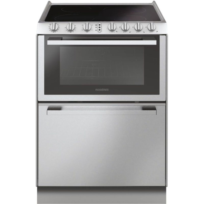 Combiné four lave-vaisselle ROSIERES TRV60NOIN/1 TRIO vitro