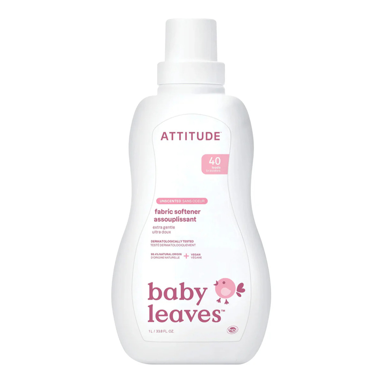 Suavizante  sin perfume para pieles delicadas Attitude 1 L