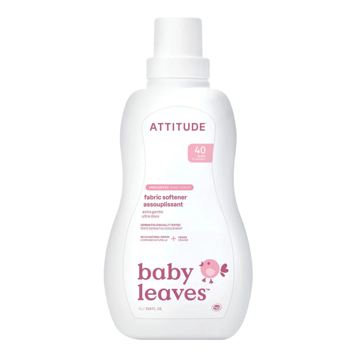 Suavizante  sin perfume para pieles delicadas Attitude 1 L