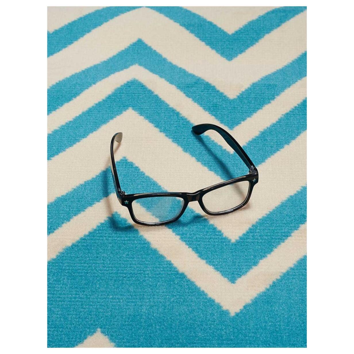 Tapis salon LYN1 Bleu 140x200 Fait en Europe Exclusivité BAË DÉCO