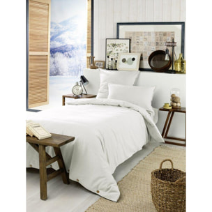 Housse de couette Flanelle Blanc Neige