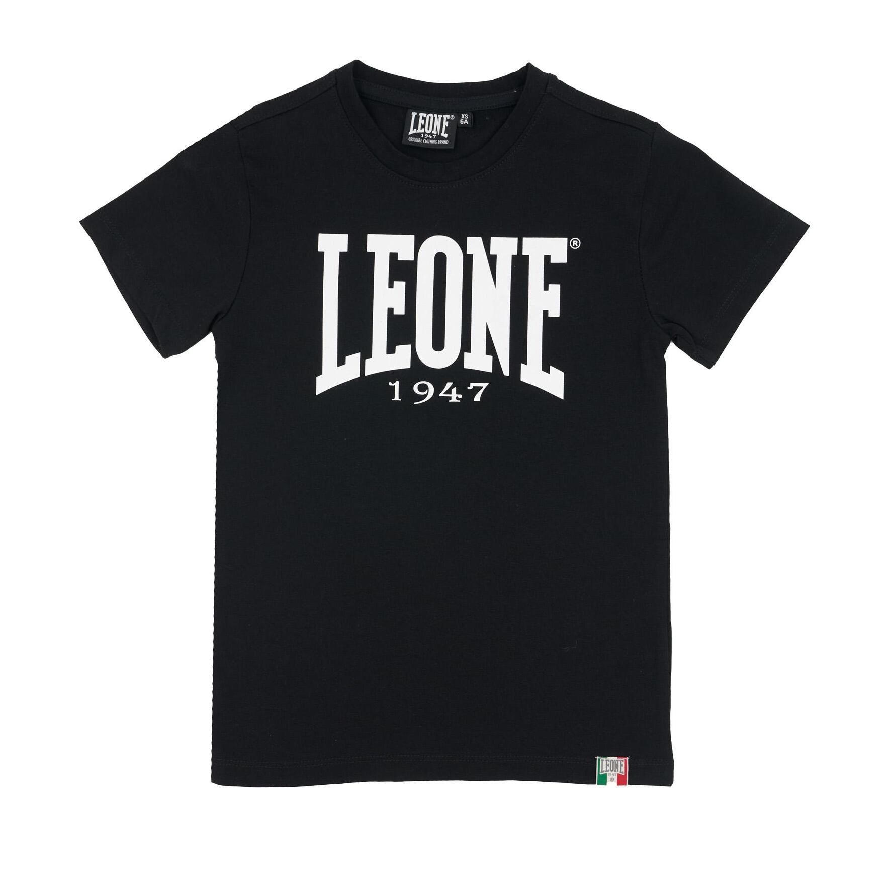 Camiseta básica de algodón de manga corta Leone para niños