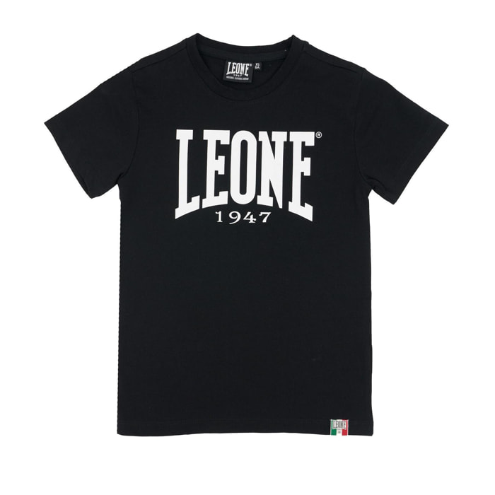 Camiseta básica de algodón de manga corta Leone para niños