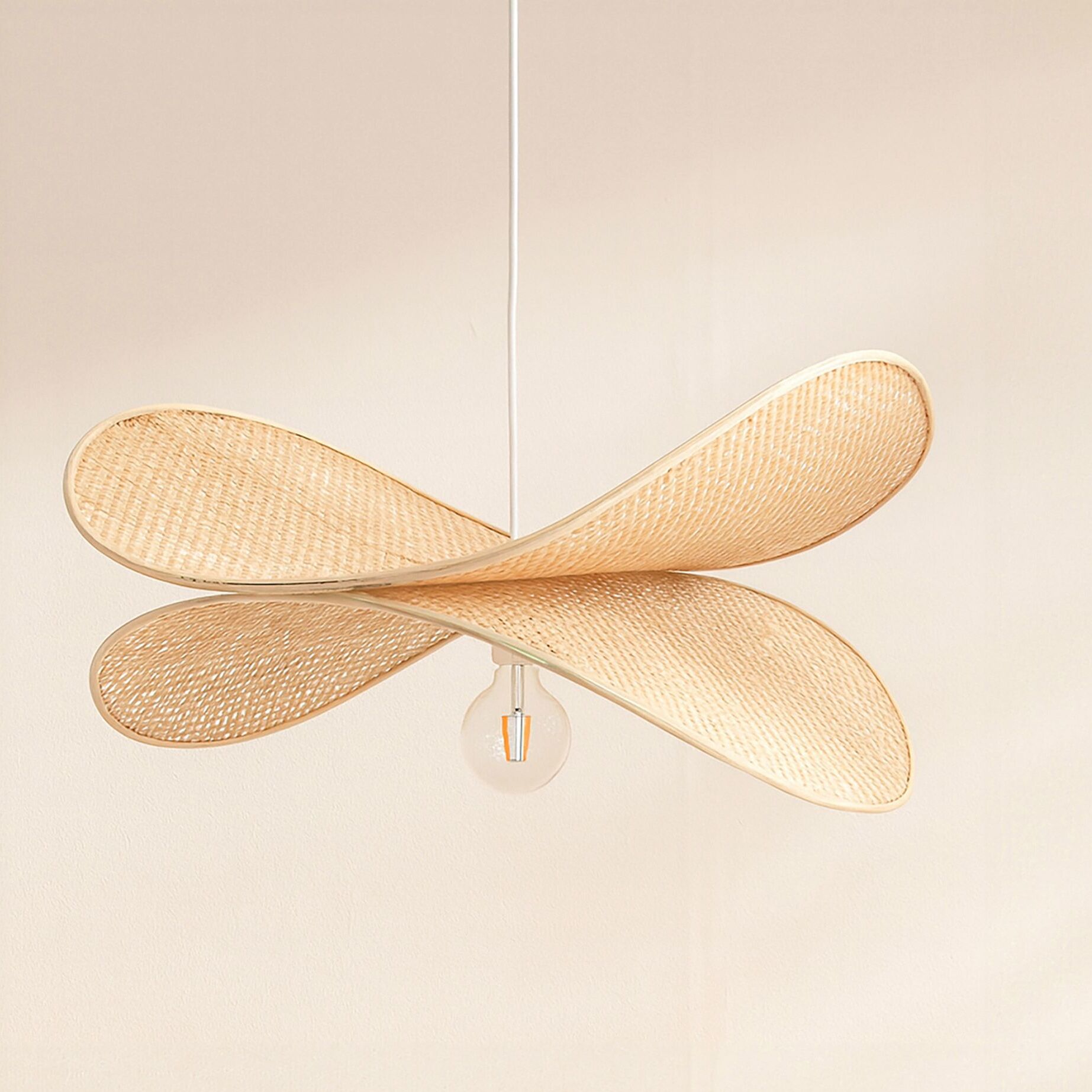 Suspension aérienne en bambou d60cm LUCIOLE