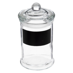 Bocal verre + étiquette ardoise  0,12L