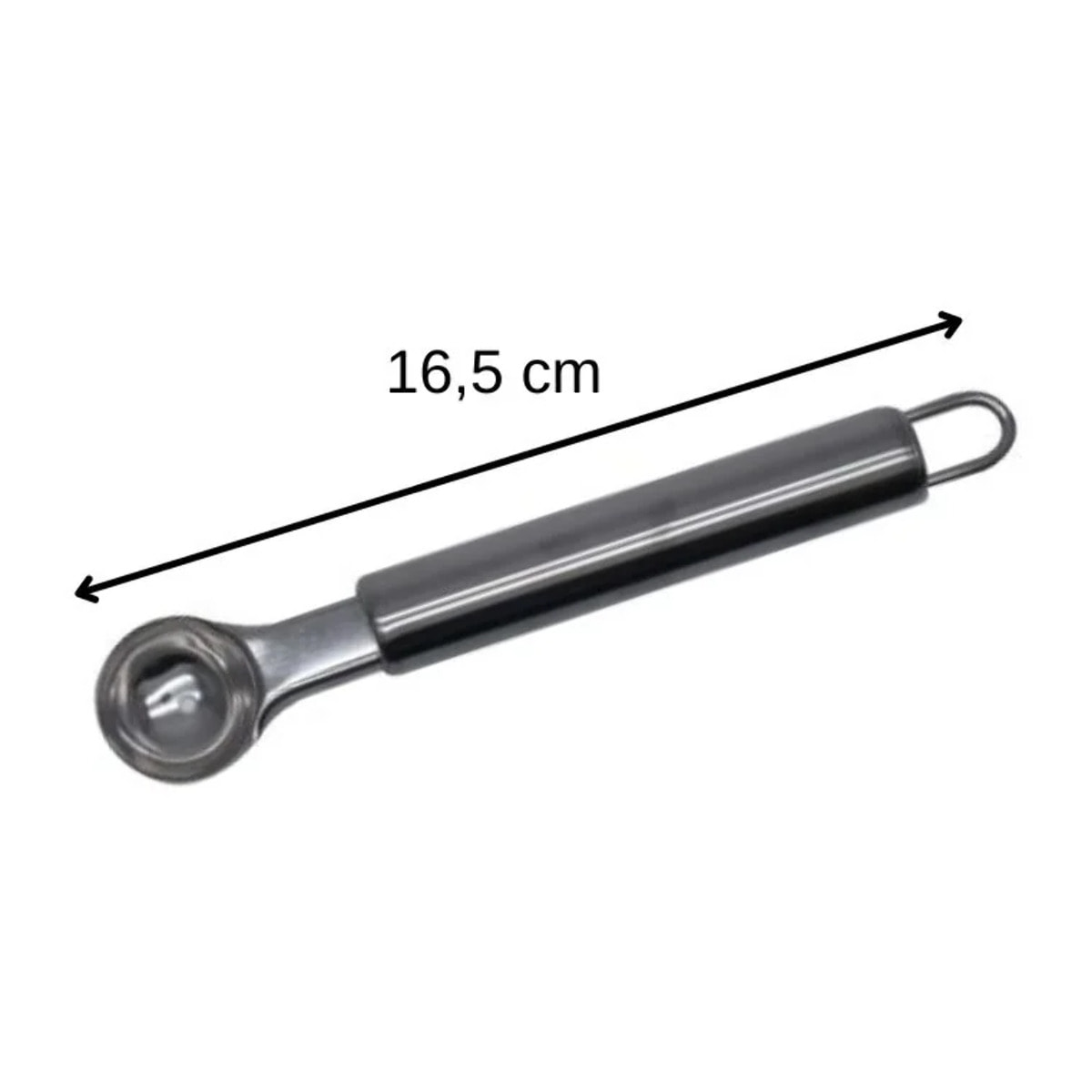 Set de 2 ustensiles de cuisine cuillère à melon en inox Fackelmann Elemental