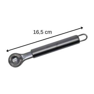 Set de 2 ustensiles de cuisine cuillère à melon en inox Fackelmann Elemental
