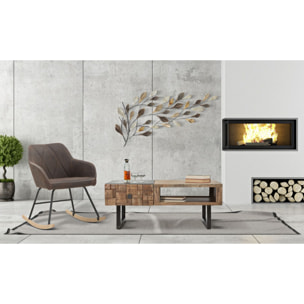 TAVOLO DA CAFFE' RETTANGOLARE  MUMBAI OFFICINE55 BICOLORE