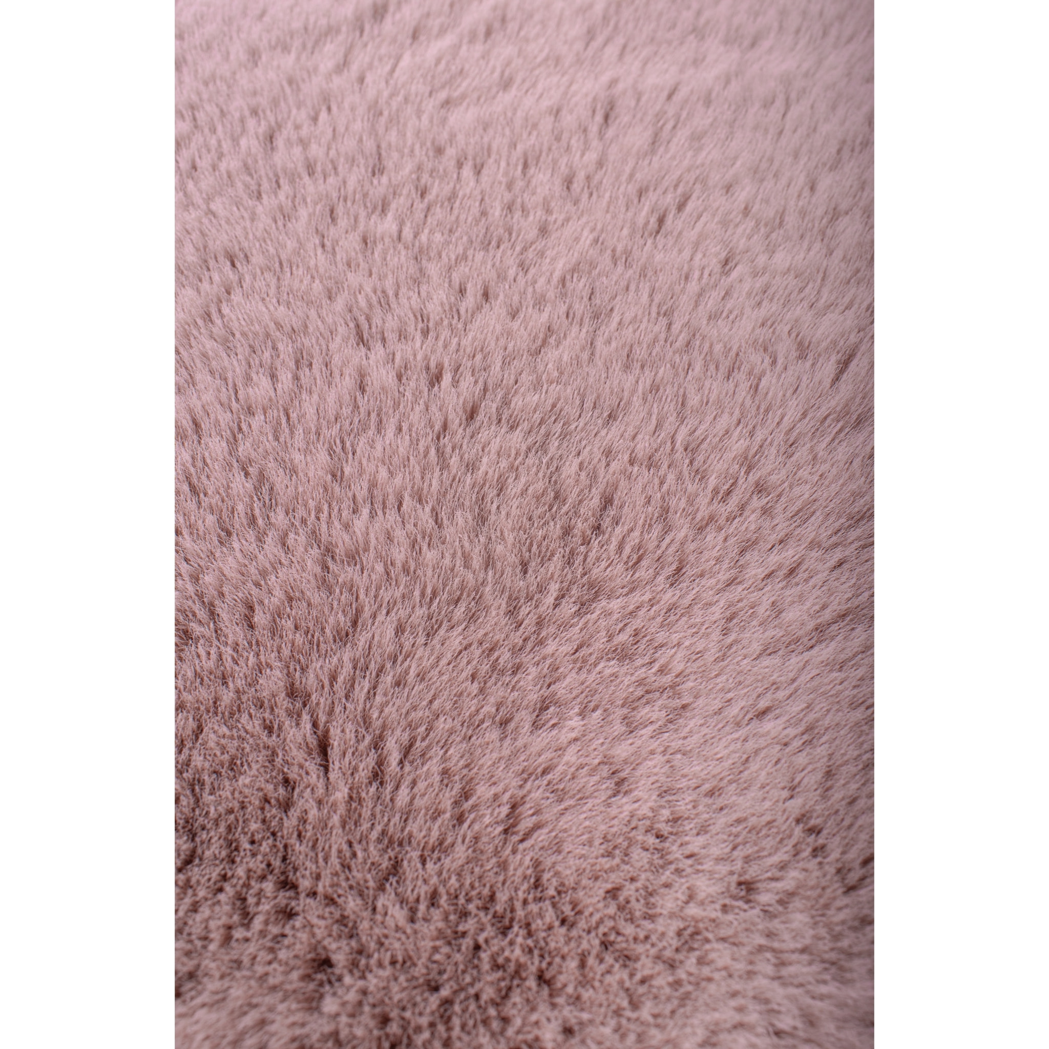 AVA - Tapis doux à poils longs lavable en machine - Rose