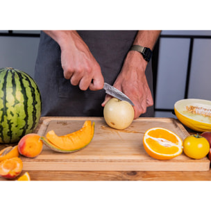 Cuchillo mondador martillado | acero 440C | L: 9 cm