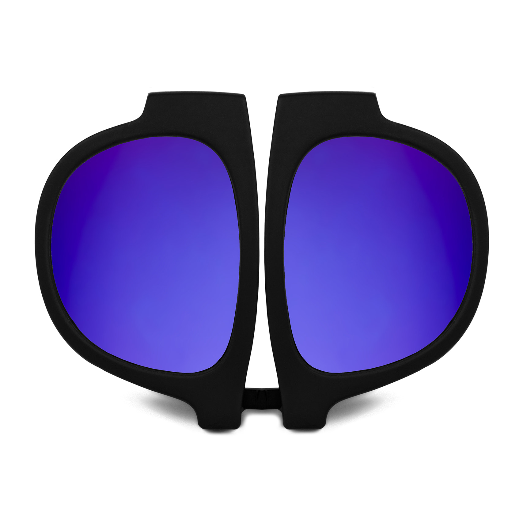 Occhiali da sole sportivi con lenti a specchio pieghevoli e arrotolabili UV400