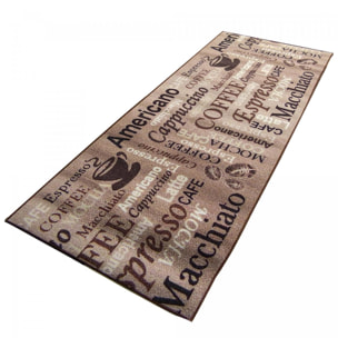 Tapis de cuisine motif texte MAFI