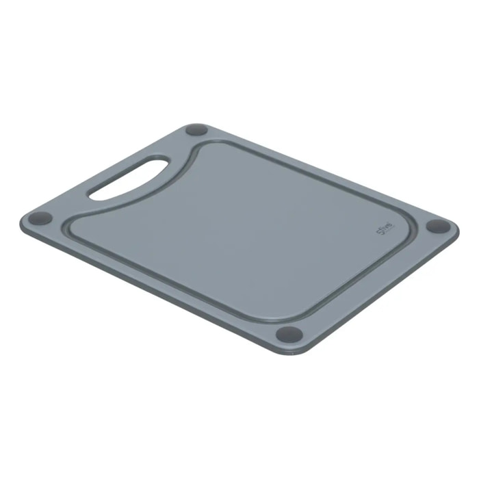 Planche à découper "Néo 2" en plastique gris 29,8x23,5cm