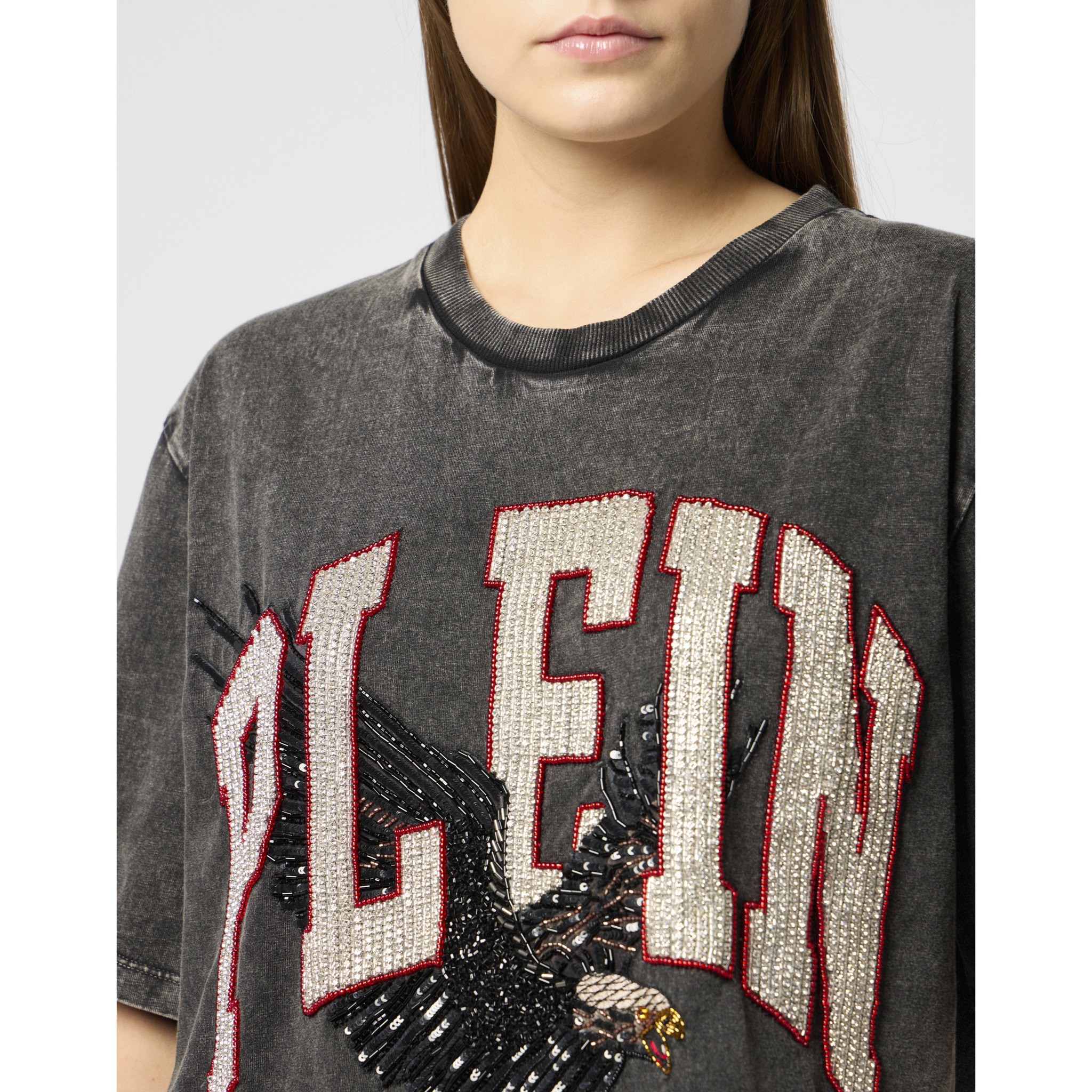 PHILIPP PLEIN T-Shirt Round Neck Ss EAGLE