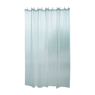 Rideau de douche EVA KERRY 180x200cm QUALITà PREMIUM Transparent - Anneaux inclus MSV