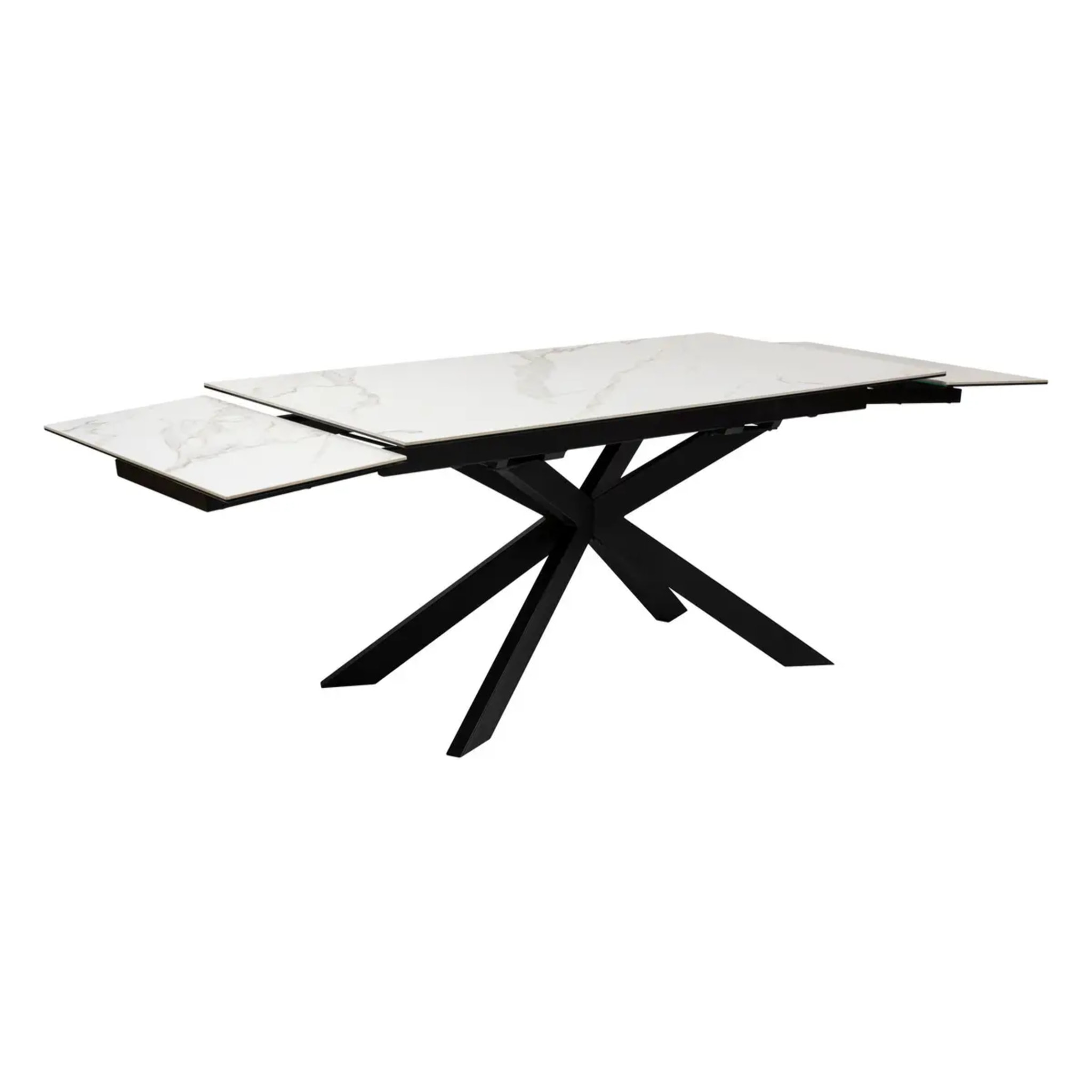 Table à manger extensible "Boot" blanc 160x90x76cm