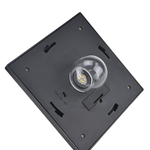 Outsunny Luminaire extérieur solaire lampadaire lanterne classique LED 40 Lm dim. 18L x 18l x 160H cm noir