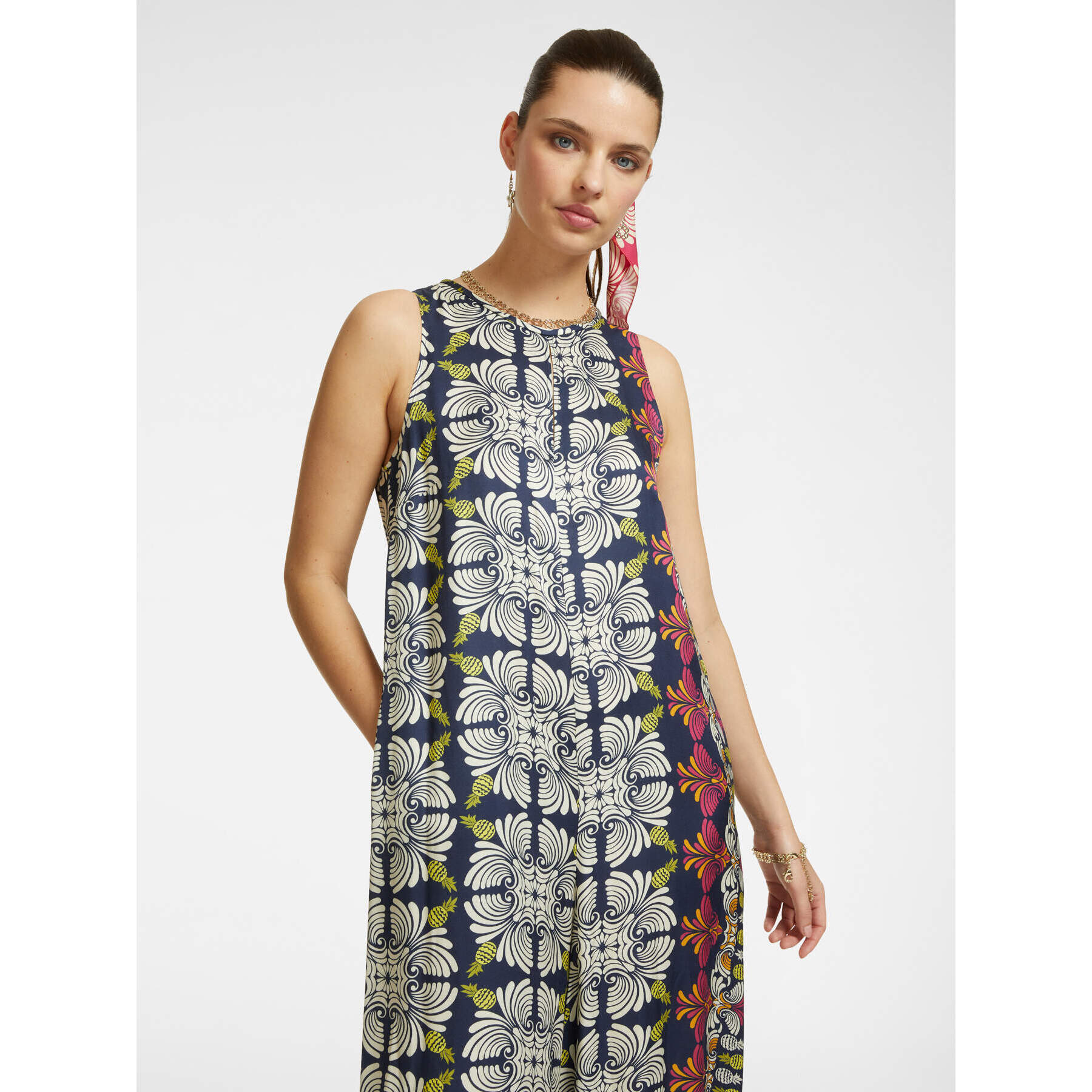 Elena Mirò - Mono estampado - Azul