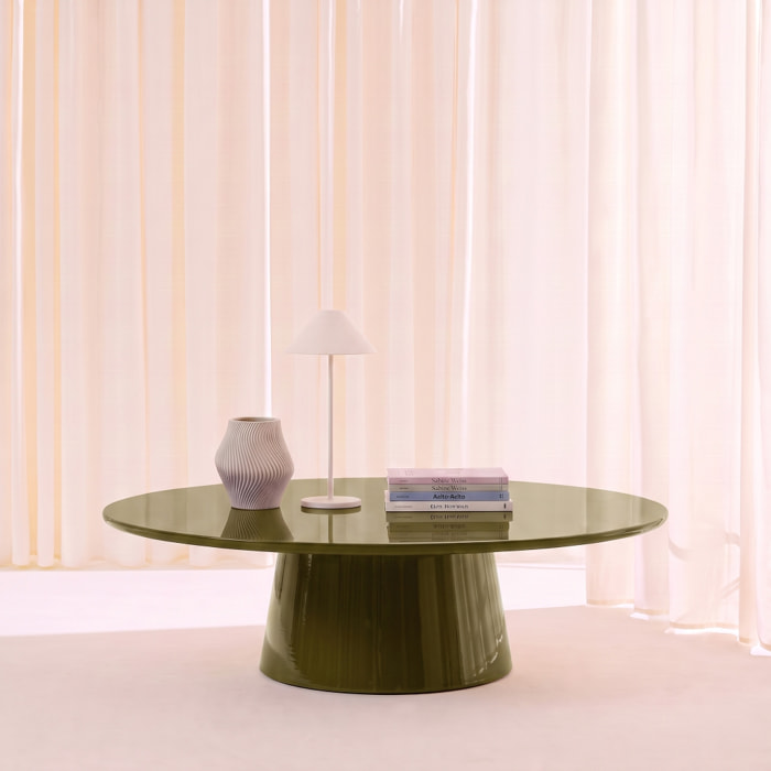 Table basse ovale finition glossy NELL