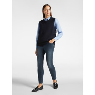 Elena Mirò - Jeggings de tela vaquera power stretch - Azul