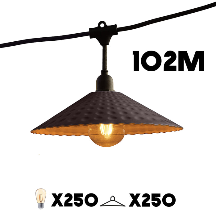 Guirlande connectable VINTY 250 ampoules E27 102M