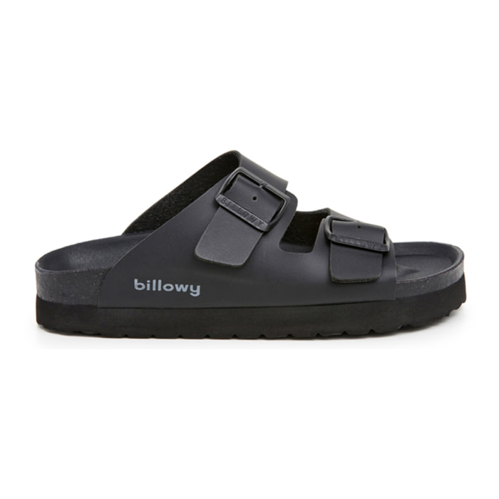 SANDALO CON ZEPPA BILLOWY NERO