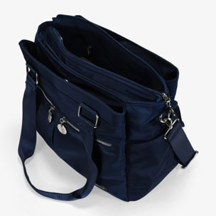 Bolso de hombro azul marino para portátil