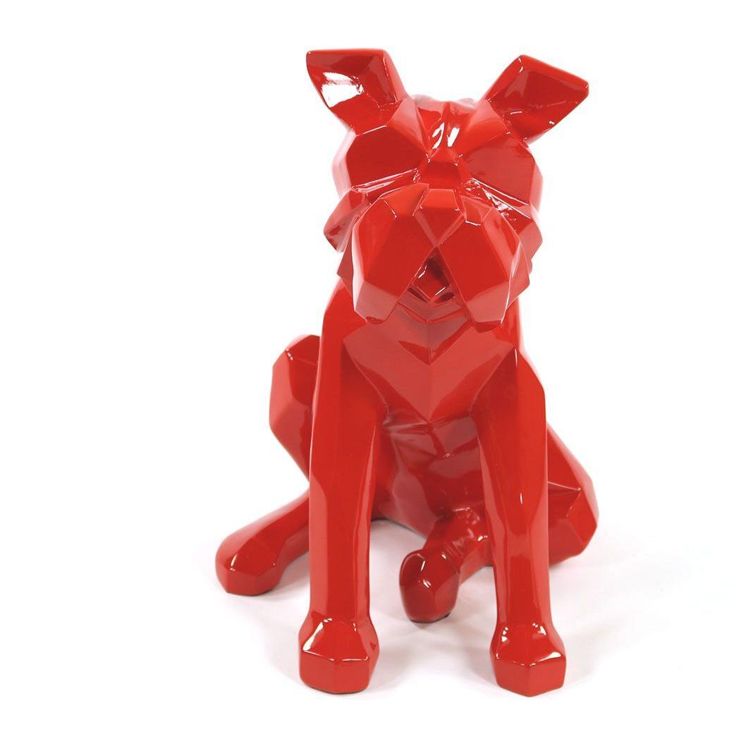 Bulldog origami Rouge