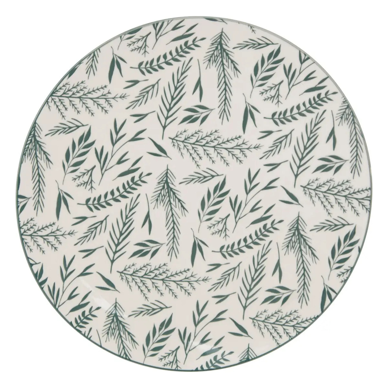 Service de table Agathe 12 pièce(s) vert D26,5xp2,4cm