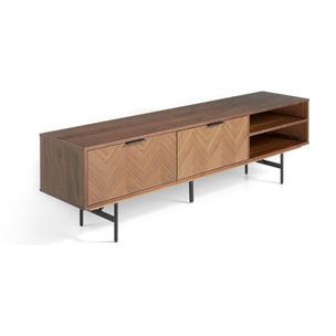 Aparador – Nogal espiga y negro mate