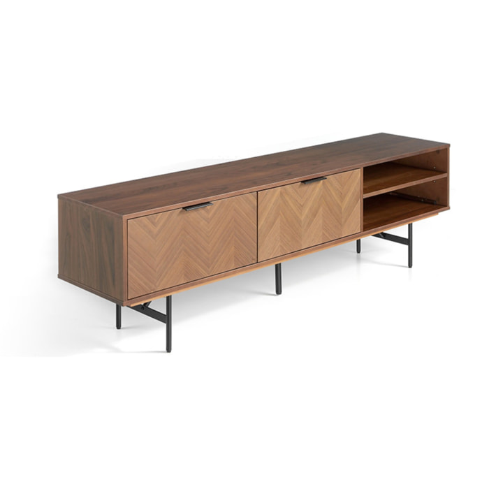 Aparador – Nogal espiga y negro mate