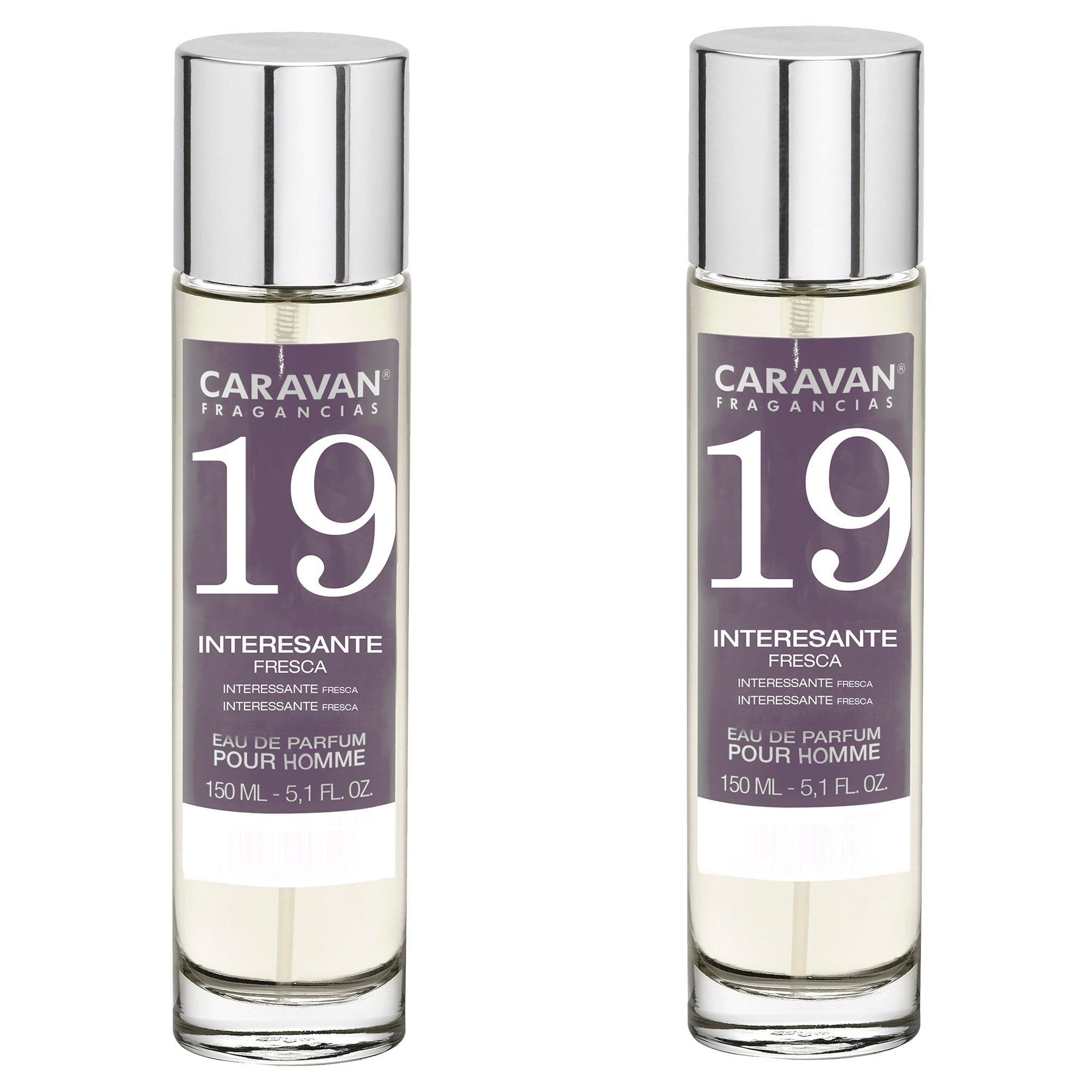 Caravan fragancias set de 2 frascos perfume de hombre nº19, de 150 ml