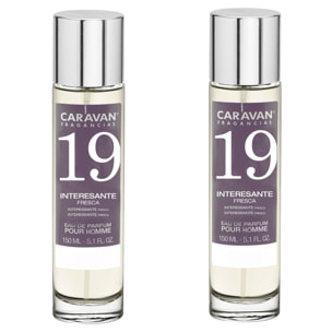 Caravan fragancias set de 2 frascos perfume de hombre nº19, de 150 ml
