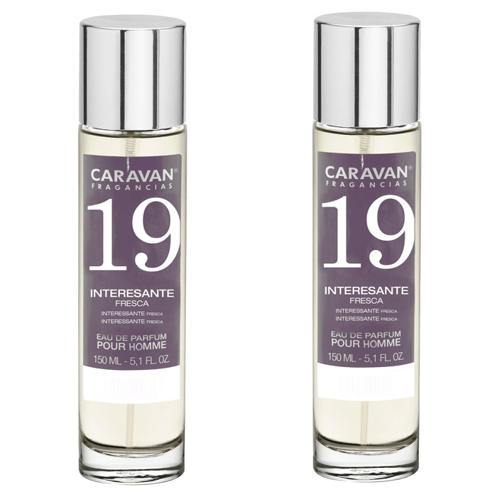Caravan fragancias set de 2 frascos perfume de hombre nº19, de 150 ml