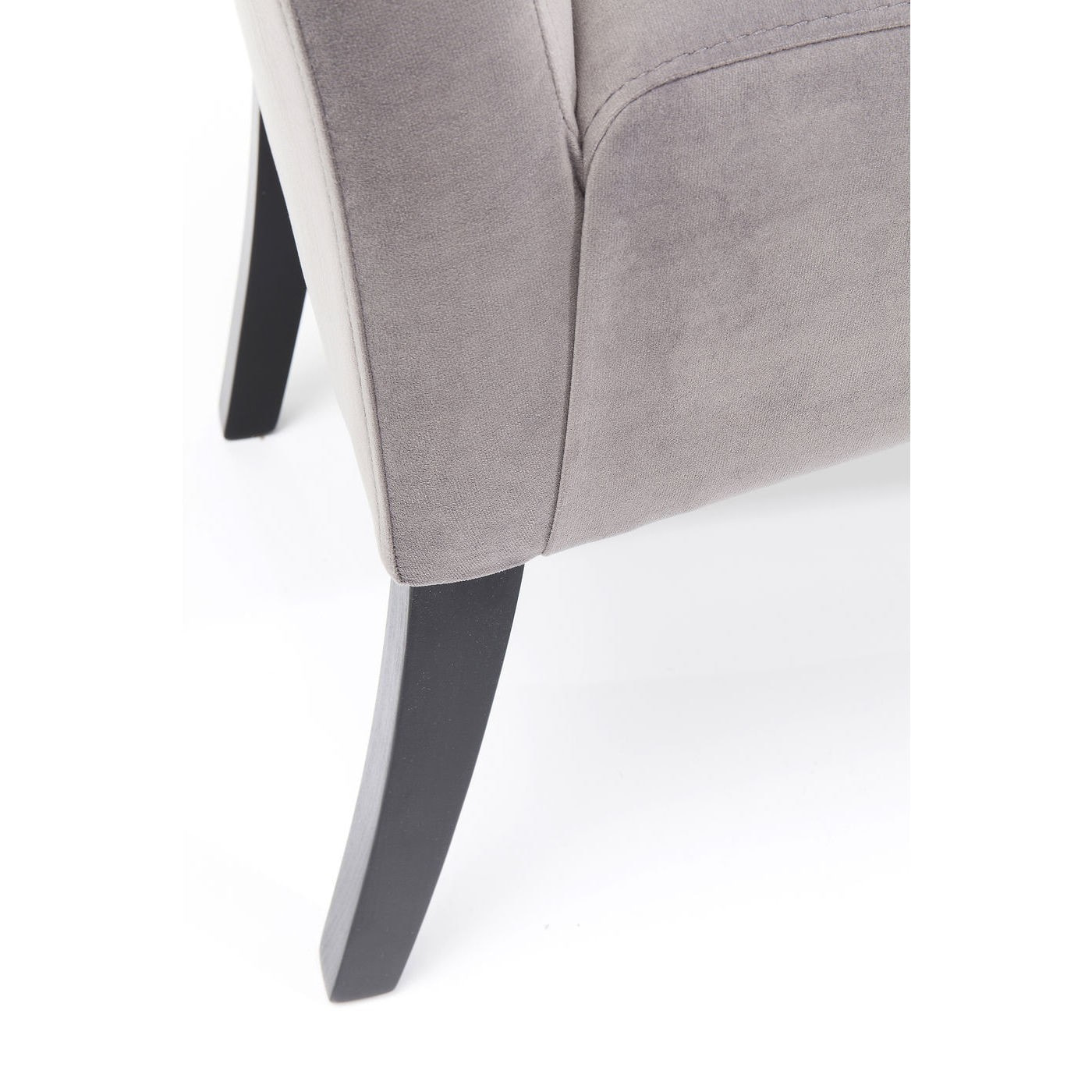 Banc Motley velours gris argenté Kare Design