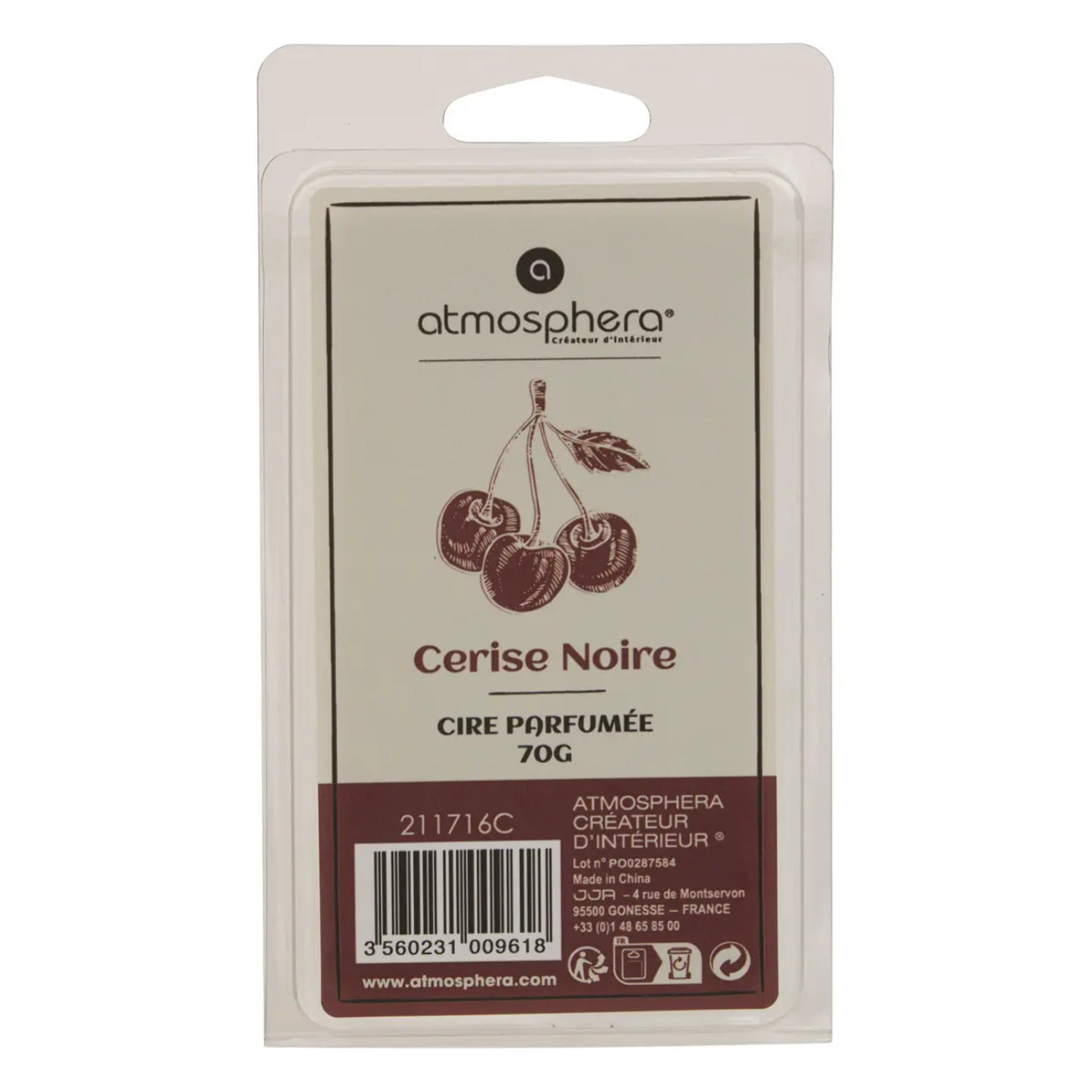 Cire parfumée Laura vert Kaki L5,5xp2xH10,2cm