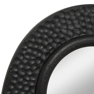 Miroir Nyer rond 60x60cm noir
