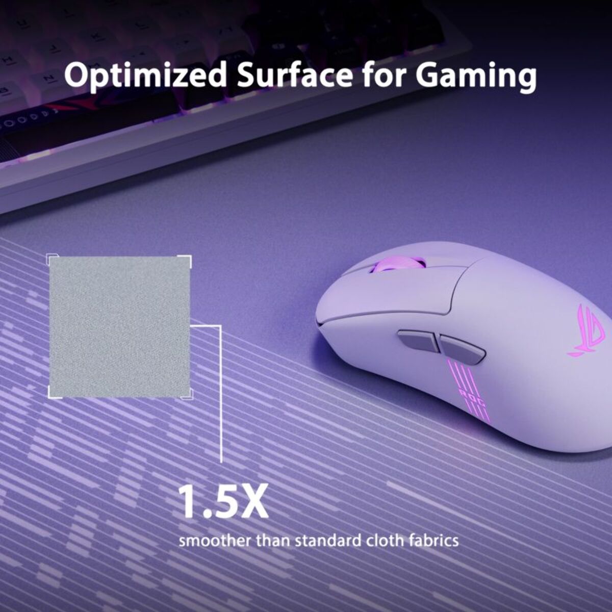 Tapis de souris ASUS ROG Scabbard II Artic Gray XXL