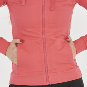 Felpa sportiva con zip DAIR amarena
