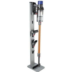 Support de rangement XAVAX Mural fixation universelle aspirateur balai argent