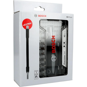 Coffret d'embouts de vissage de précision 42 pièces + Rallonge - BOSCH - 2607002837